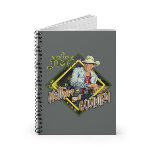 JMC - Nothin' But Country - Country Music Themed Spiral Notebook - Perfect for Fans, Journaling, and Gifts
