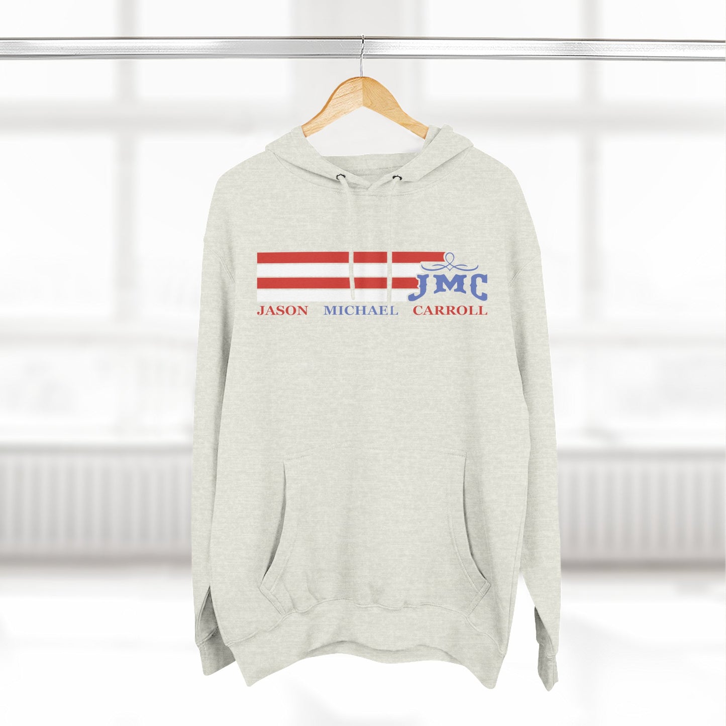 RETRO RWB JMC - Three-Panel Fleece Hoodie - Cozy Custom Apparel for Family, Gift for Him/Her, Casual Style, Personalized Hoodie, Graffiti Art Sweatshirt
