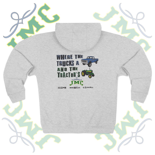 Where I'm From JMC Hoodie  - Comfortable Everyday Wear, Perfect for Farmers & Outdoor Enthusiasts, Great for Gifts & Casual Outings - Trucker's Unisex Zip Hoodie