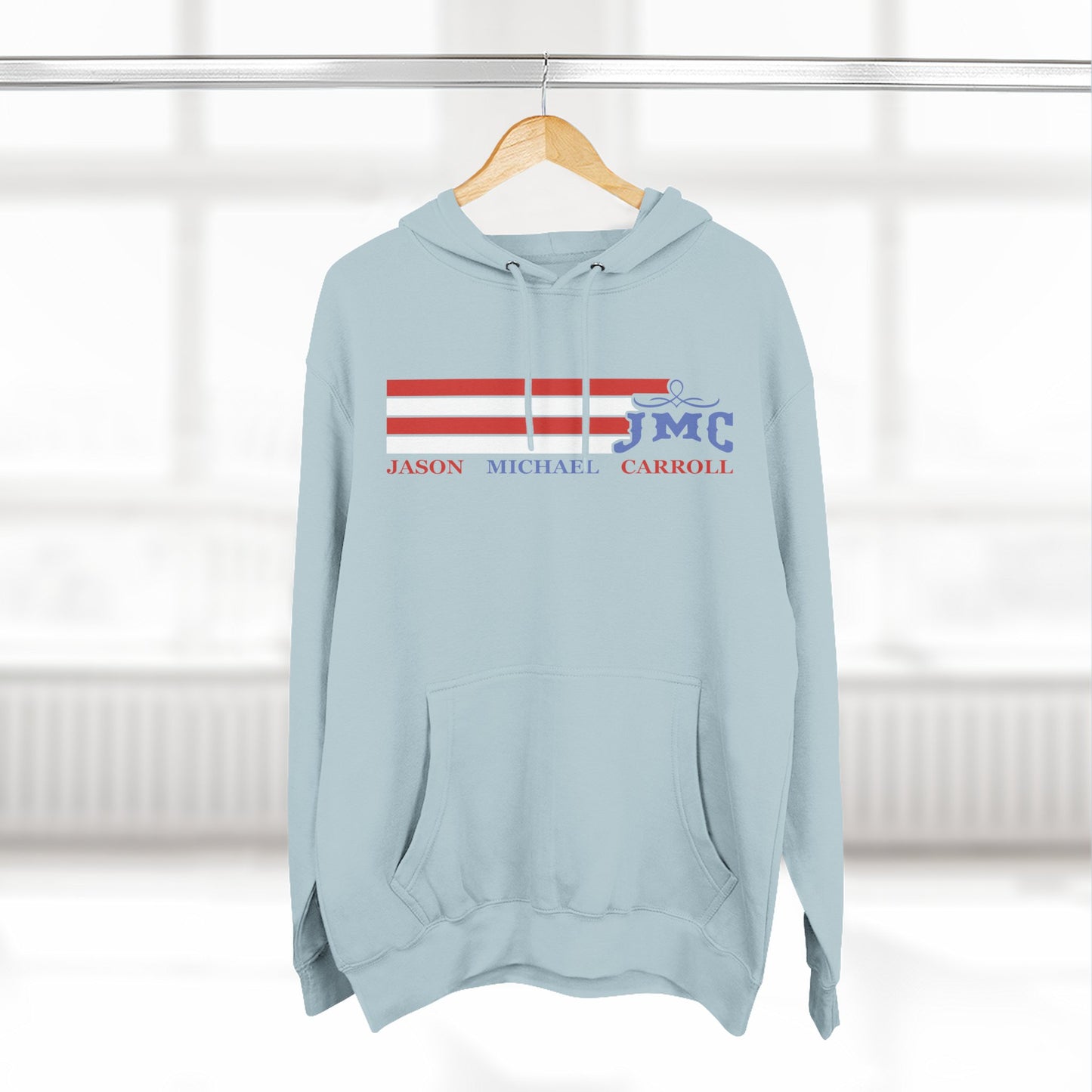 RETRO RWB JMC - Three-Panel Fleece Hoodie - Cozy Custom Apparel for Family, Gift for Him/Her, Casual Style, Personalized Hoodie, Graffiti Art Sweatshirt