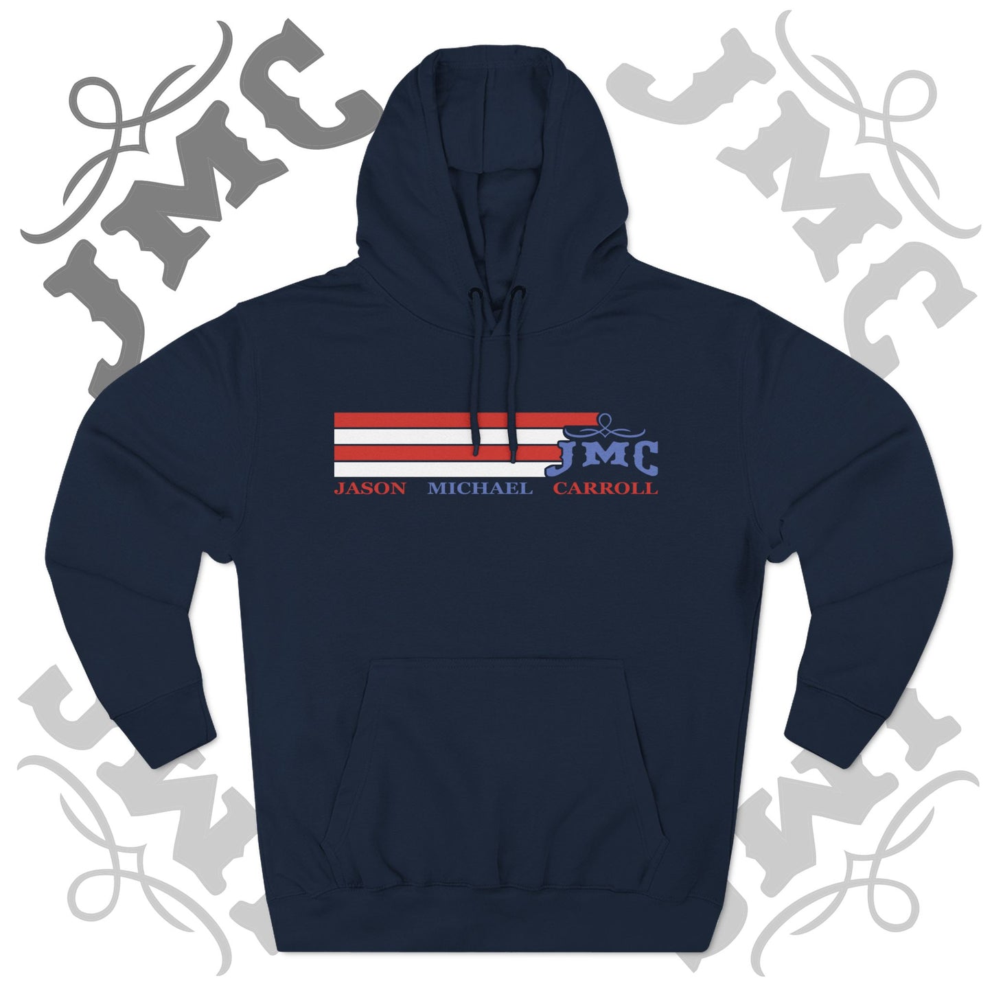 RETRO RWB JMC - Three-Panel Fleece Hoodie - Cozy Custom Apparel for Family, Gift for Him/Her, Casual Style, Personalized Hoodie, Graffiti Art Sweatshirt