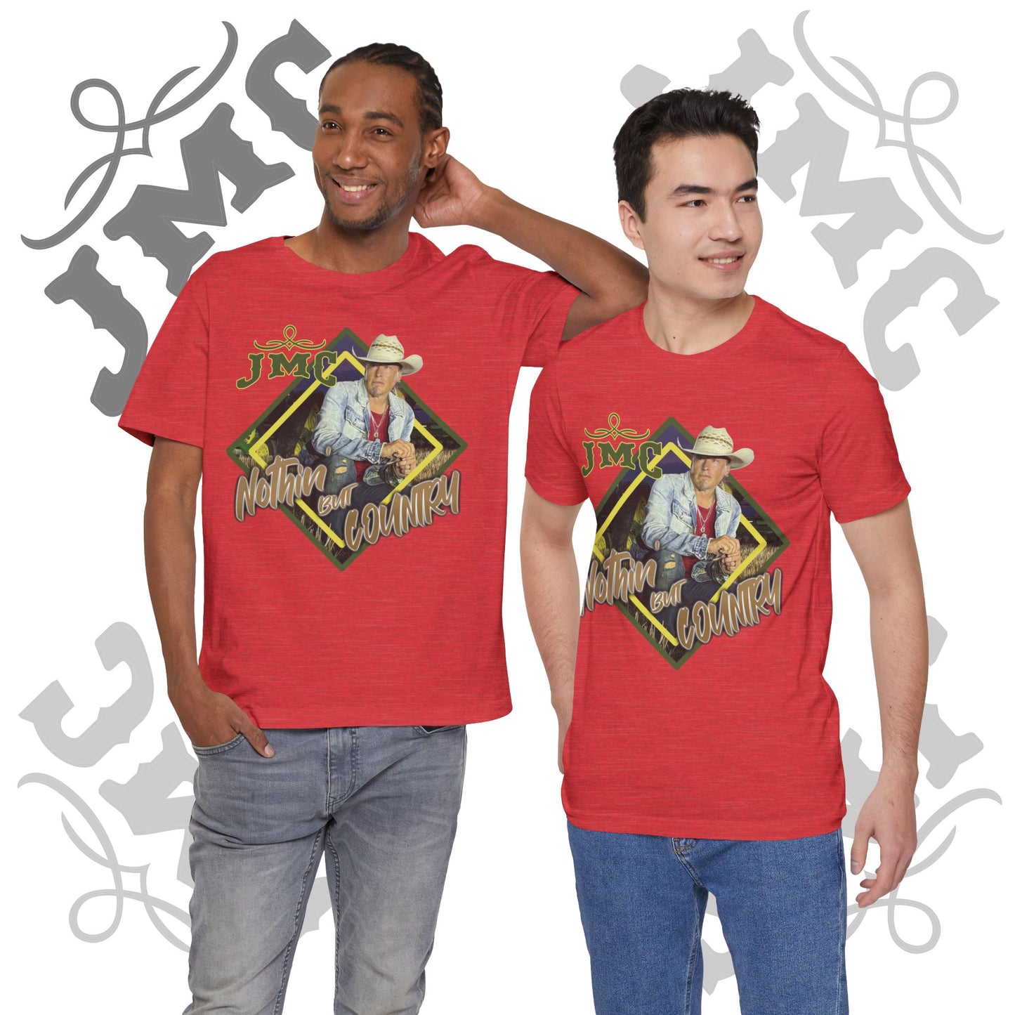 JMC Nothin But Country - Trendy Graphic Tee - Casual Unisex T-Shirt, Summer Shirt, Gift for Him/Her, Comfort Daily Wear, Perfect for Festivals