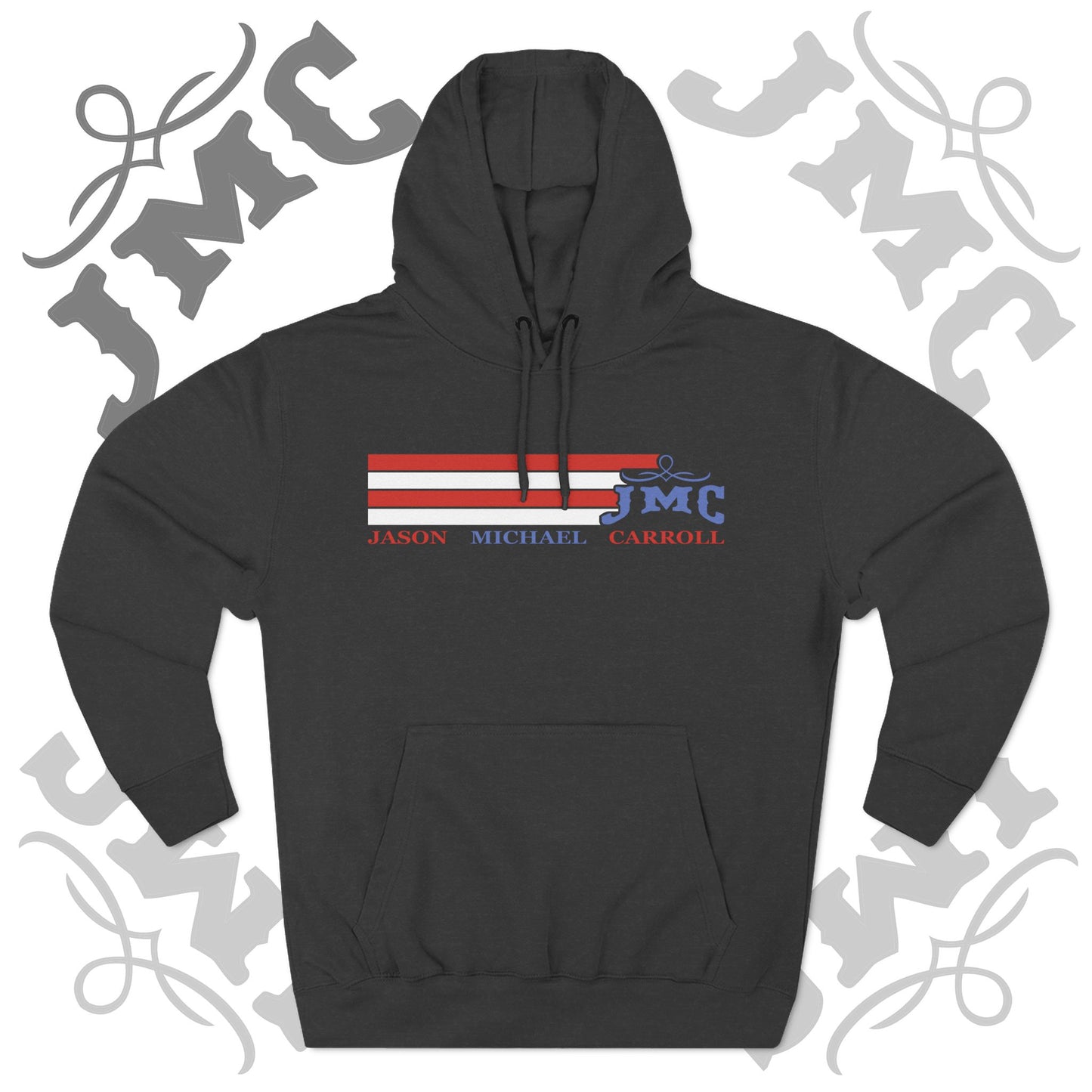 RETRO RWB JMC - Three-Panel Fleece Hoodie - Cozy Custom Apparel for Family, Gift for Him/Her, Casual Style, Personalized Hoodie, Graffiti Art Sweatshirt