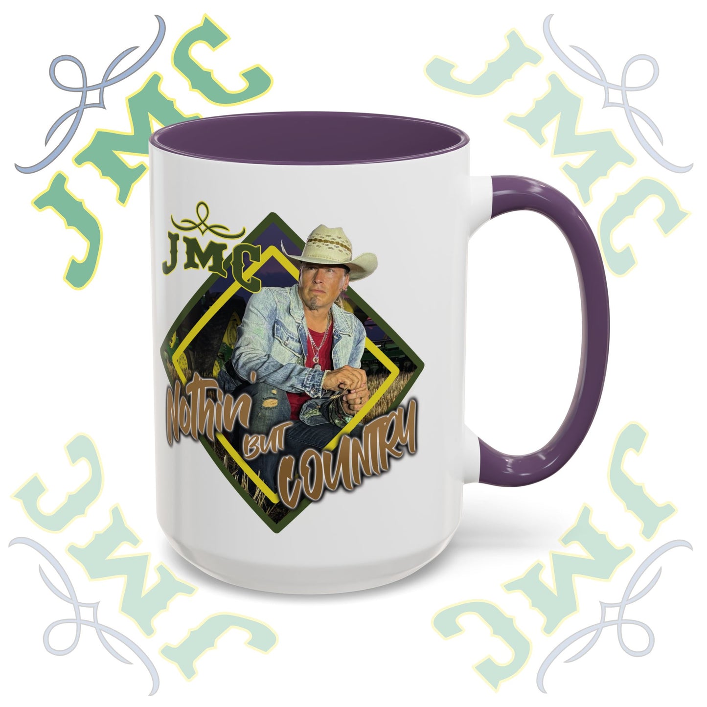 JMC - Nothin But Country - Rustic Cowboy Coffee Mug, Country Lifestyle, Great for Gifts, Western-Themed Decor, Perfect for Coffee Lovers, Home Barista