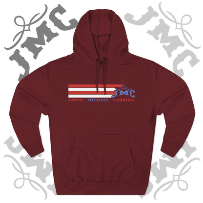 RETRO RWB JMC - Three-Panel Fleece Hoodie - Cozy Custom Apparel for Family, Gift for Him/Her, Casual Style, Personalized Hoodie, Graffiti Art Sweatshirt