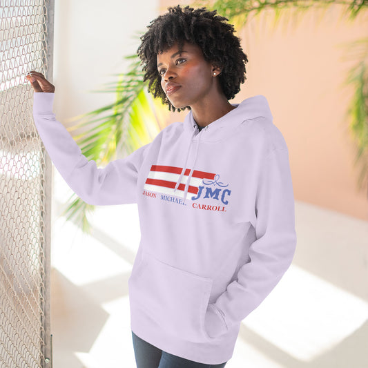 RETRO RWB JMC - Three-Panel Fleece Hoodie - Cozy Custom Apparel for Family, Gift for Him/Her, Casual Style, Personalized Hoodie, Graffiti Art Sweatshirt