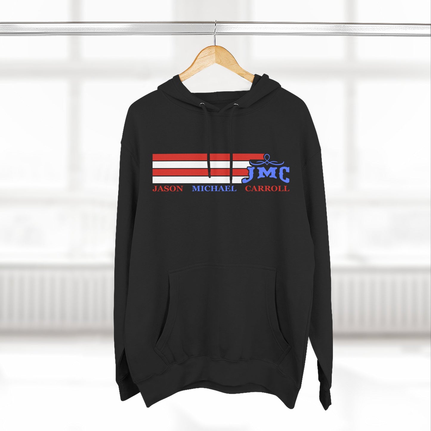 RETRO RWB JMC - Three-Panel Fleece Hoodie - Cozy Custom Apparel for Family, Gift for Him/Her, Casual Style, Personalized Hoodie, Graffiti Art Sweatshirt