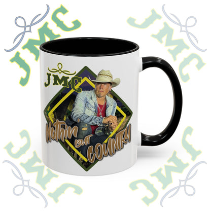 JMC - Nothin But Country - Rustic Cowboy Coffee Mug, Country Lifestyle, Great for Gifts, Western-Themed Decor, Perfect for Coffee Lovers, Home Barista
