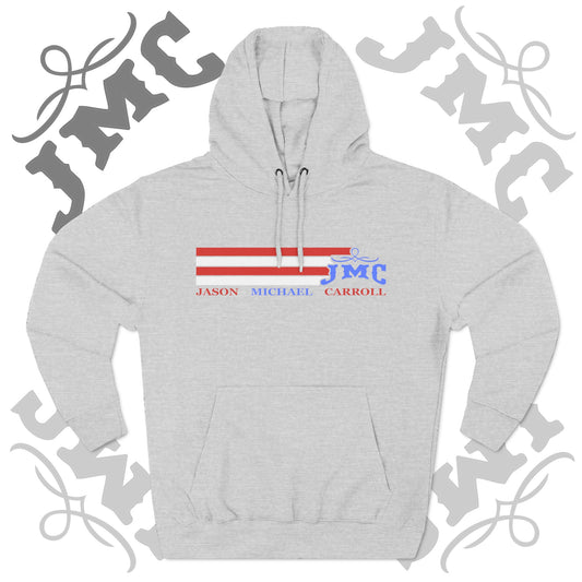 RETRO RWB JMC - Three-Panel Fleece Hoodie - Cozy Custom Apparel for Family, Gift for Him/Her, Casual Style, Personalized Hoodie, Graffiti Art Sweatshirt