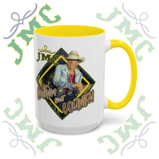 JMC - Nothin But Country - Rustic Cowboy Coffee Mug, Country Lifestyle, Great for Gifts, Western-Themed Decor, Perfect for Coffee Lovers, Home Barista