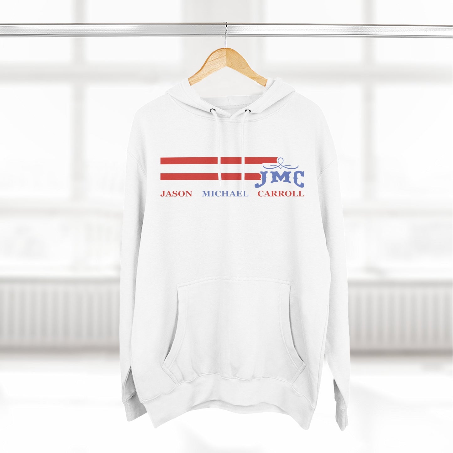 RETRO RWB JMC - Three-Panel Fleece Hoodie - Cozy Custom Apparel for Family, Gift for Him/Her, Casual Style, Personalized Hoodie, Graffiti Art Sweatshirt
