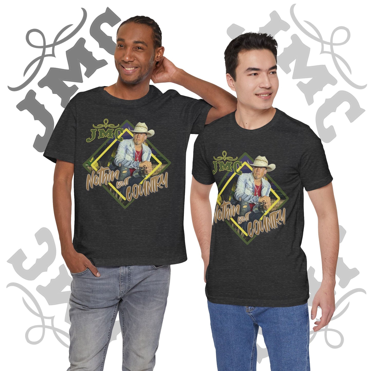 JMC Nothin But Country - Trendy Graphic Tee - Casual Unisex T-Shirt, Summer Shirt, Gift for Him/Her, Comfort Daily Wear, Perfect for Festivals