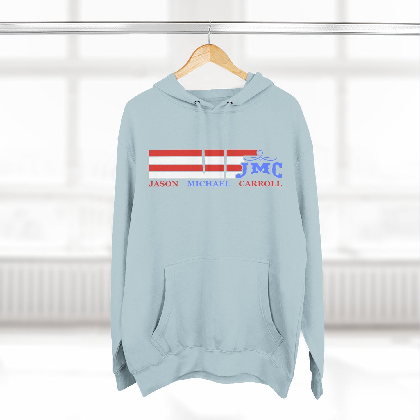 RETRO RWB JMC - Three-Panel Fleece Hoodie - Cozy Custom Apparel for Family, Gift for Him/Her, Casual Style, Personalized Hoodie, Graffiti Art Sweatshirt
