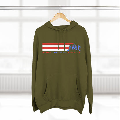 RETRO RWB JMC - Three-Panel Fleece Hoodie - Cozy Custom Apparel for Family, Gift for Him/Her, Casual Style, Personalized Hoodie, Graffiti Art Sweatshirt
