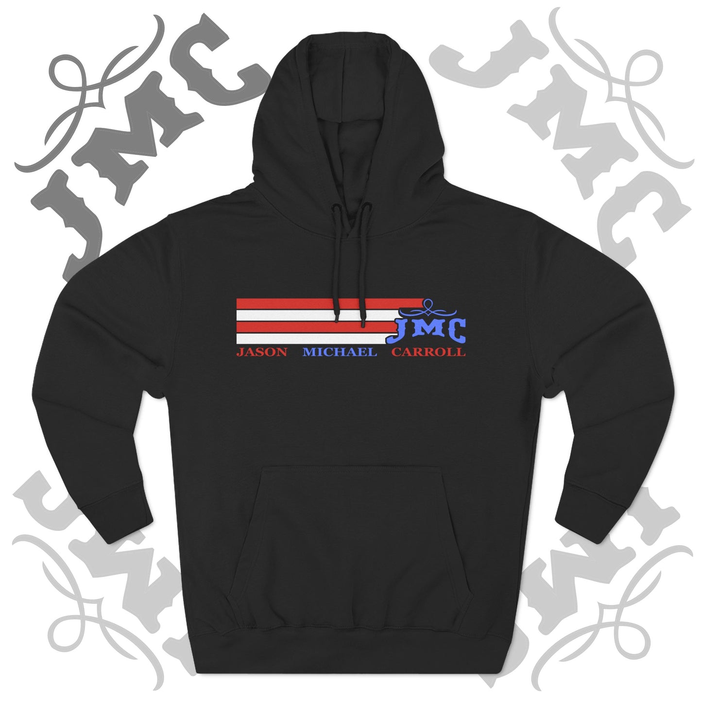 RETRO RWB JMC - Three-Panel Fleece Hoodie - Cozy Custom Apparel for Family, Gift for Him/Her, Casual Style, Personalized Hoodie, Graffiti Art Sweatshirt