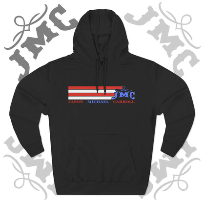 RETRO RWB JMC - Three-Panel Fleece Hoodie - Cozy Custom Apparel for Family, Gift for Him/Her, Casual Style, Personalized Hoodie, Graffiti Art Sweatshirt