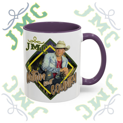 JMC - Nothin But Country - Rustic Cowboy Coffee Mug, Country Lifestyle, Great for Gifts, Western-Themed Decor, Perfect for Coffee Lovers, Home Barista