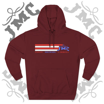 RETRO RWB JMC - Three-Panel Fleece Hoodie - Cozy Custom Apparel for Family, Gift for Him/Her, Casual Style, Personalized Hoodie, Graffiti Art Sweatshirt