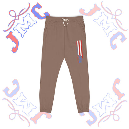 JMC American Flag - Garment-Dyed Fleece Sweatpants | Cozy Unisex Lounge Pants for Relaxation | Perfect for Home, Casual Days, Gifts, and Holidays