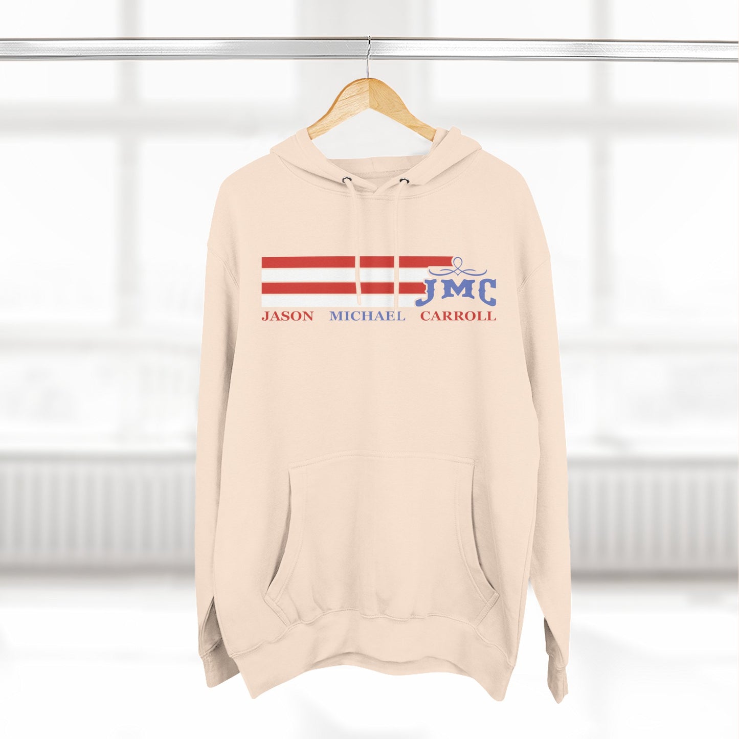 RETRO RWB JMC - Three-Panel Fleece Hoodie - Cozy Custom Apparel for Family, Gift for Him/Her, Casual Style, Personalized Hoodie, Graffiti Art Sweatshirt