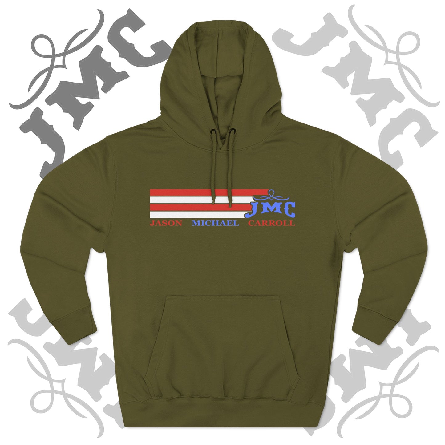 RETRO RWB JMC - Three-Panel Fleece Hoodie - Cozy Custom Apparel for Family, Gift for Him/Her, Casual Style, Personalized Hoodie, Graffiti Art Sweatshirt