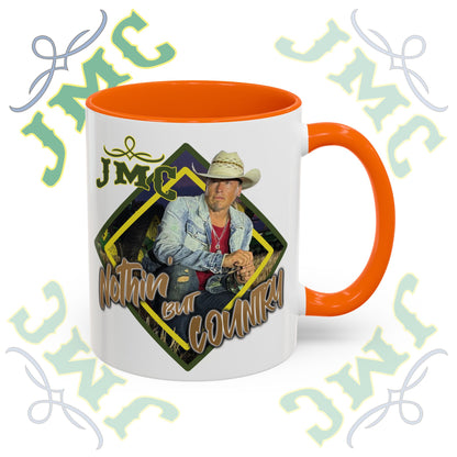 JMC - Nothin But Country - Rustic Cowboy Coffee Mug, Country Lifestyle, Great for Gifts, Western-Themed Decor, Perfect for Coffee Lovers, Home Barista
