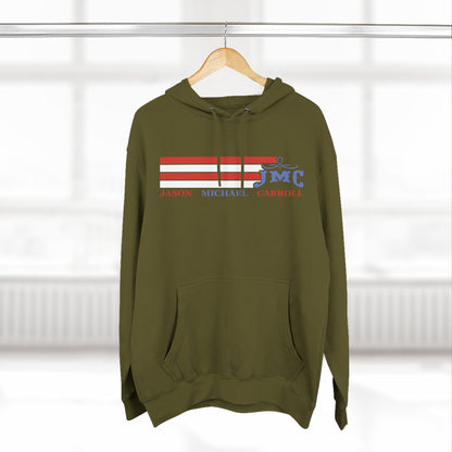 RETRO RWB JMC - Three-Panel Fleece Hoodie - Cozy Custom Apparel for Family, Gift for Him/Her, Casual Style, Personalized Hoodie, Graffiti Art Sweatshirt