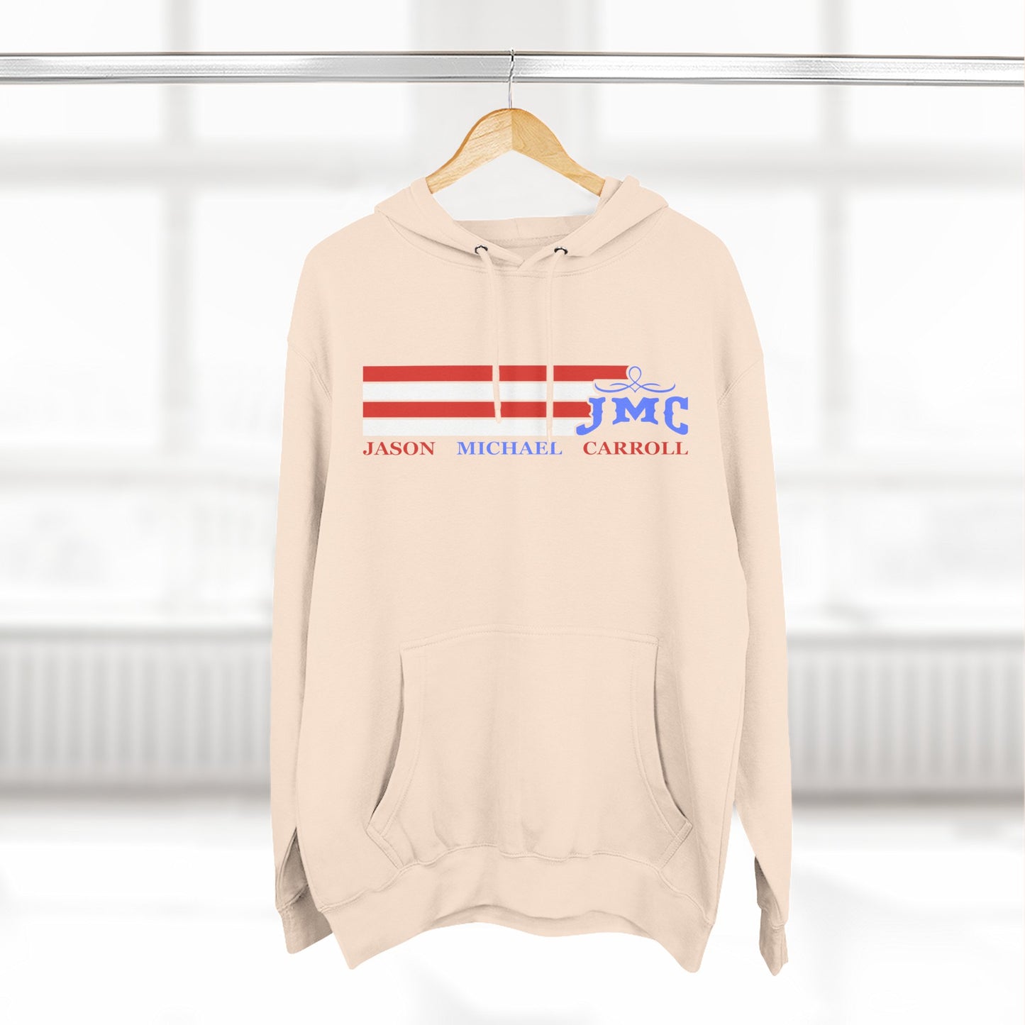 RETRO RWB JMC - Three-Panel Fleece Hoodie - Cozy Custom Apparel for Family, Gift for Him/Her, Casual Style, Personalized Hoodie, Graffiti Art Sweatshirt