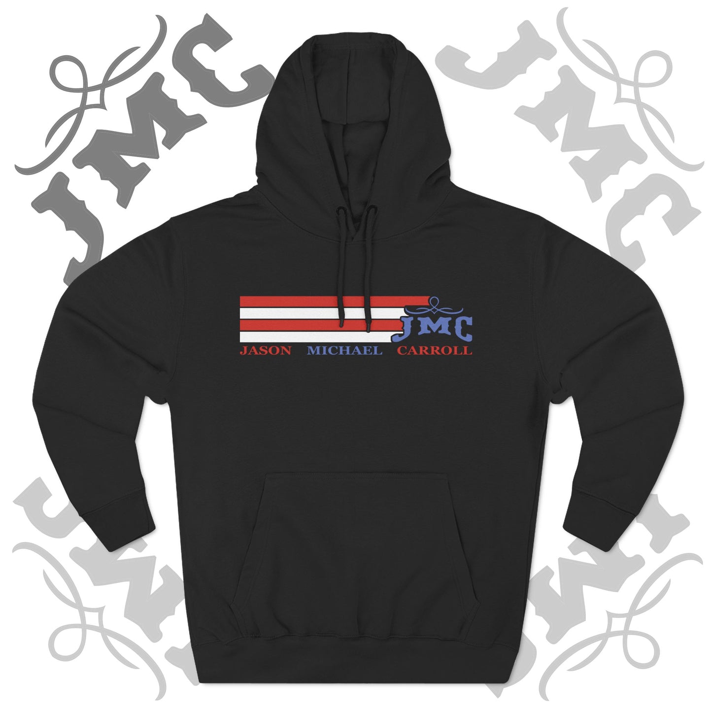 RETRO RWB JMC - Three-Panel Fleece Hoodie - Cozy Custom Apparel for Family, Gift for Him/Her, Casual Style, Personalized Hoodie, Graffiti Art Sweatshirt