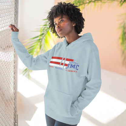 RETRO RWB JMC - Three-Panel Fleece Hoodie - Cozy Custom Apparel for Family, Gift for Him/Her, Casual Style, Personalized Hoodie, Graffiti Art Sweatshirt