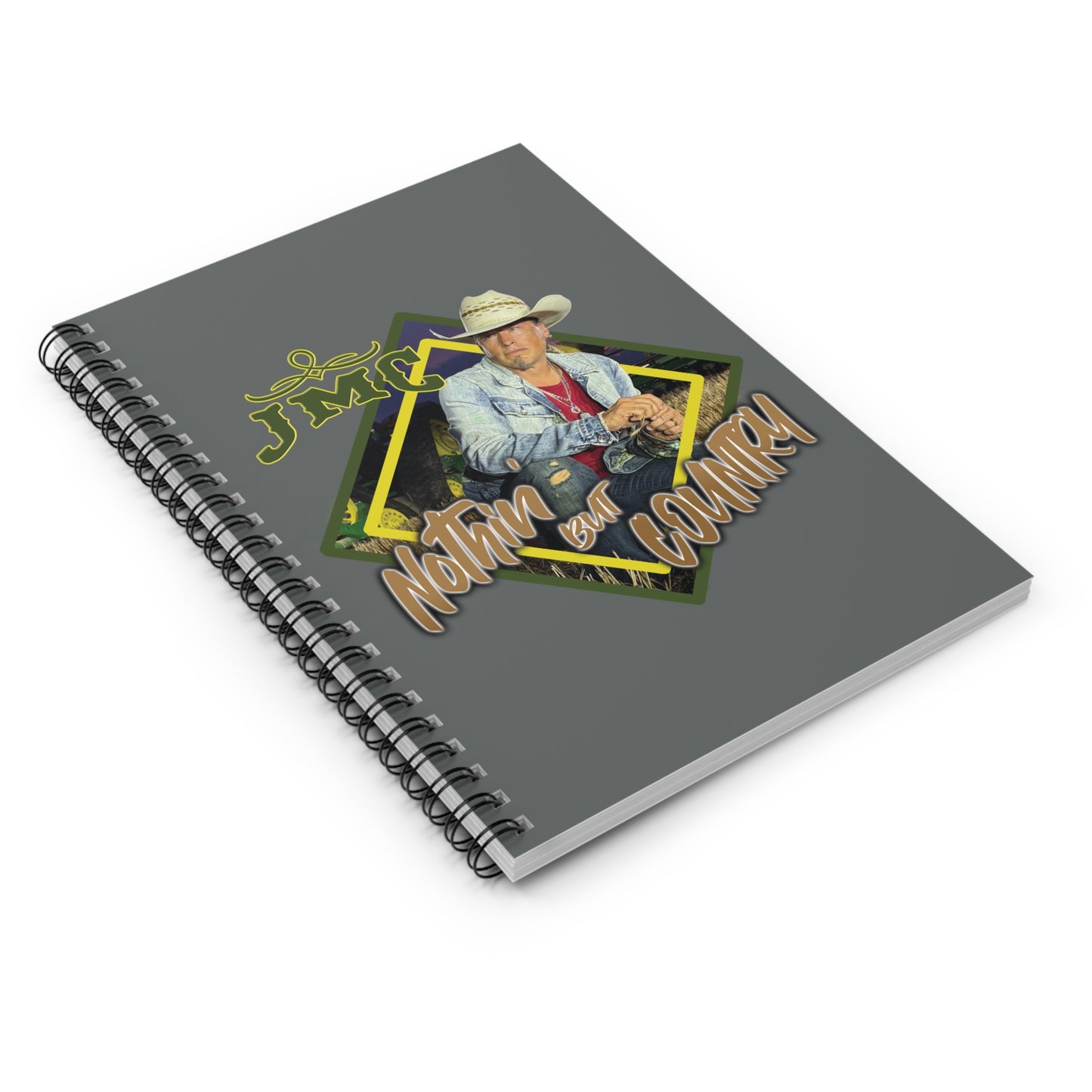 JMC - Nothin' But Country - Country Music Themed Spiral Notebook - Perfect for Fans, Journaling, and Gifts
