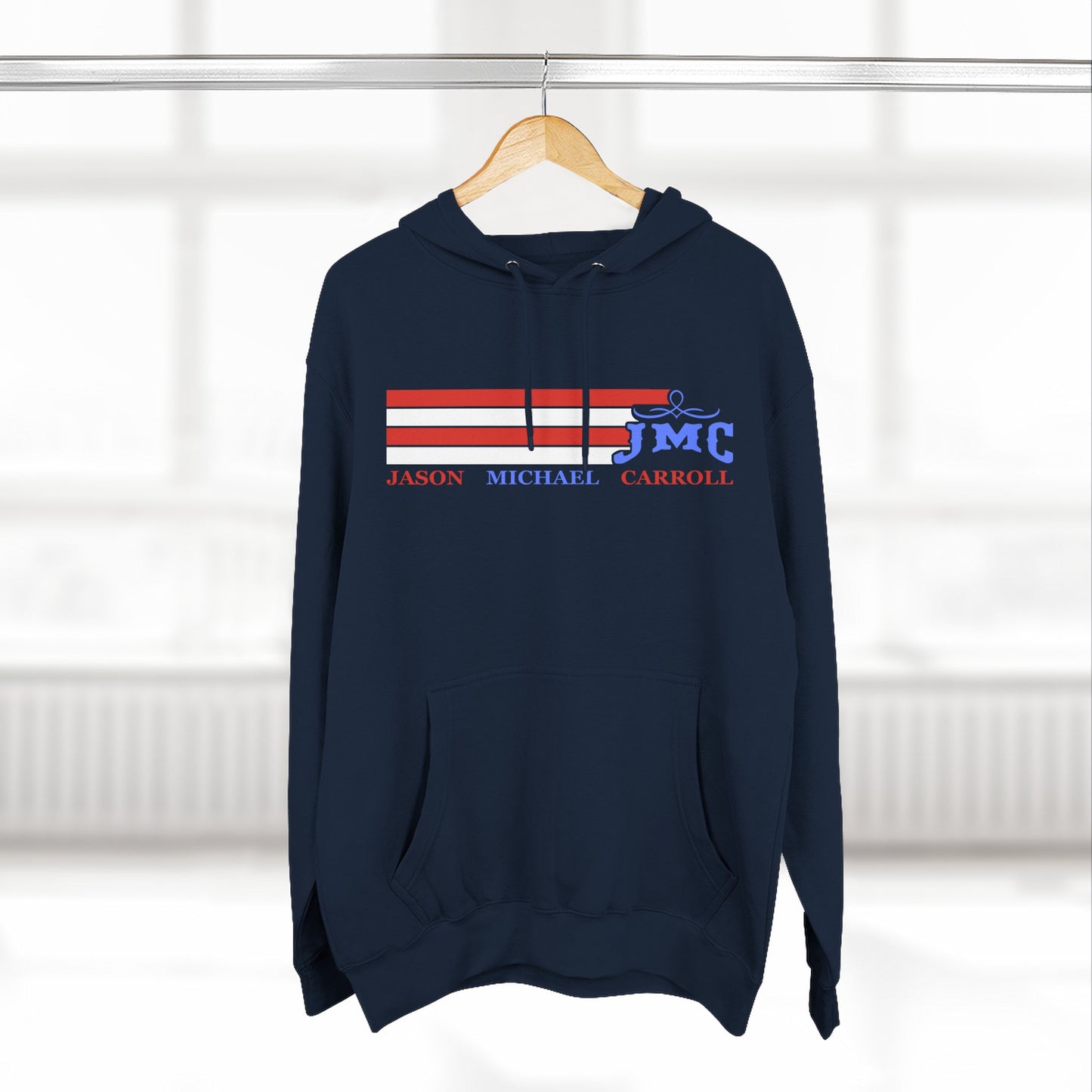 RETRO RWB JMC - Three-Panel Fleece Hoodie - Cozy Custom Apparel for Family, Gift for Him/Her, Casual Style, Personalized Hoodie, Graffiti Art Sweatshirt
