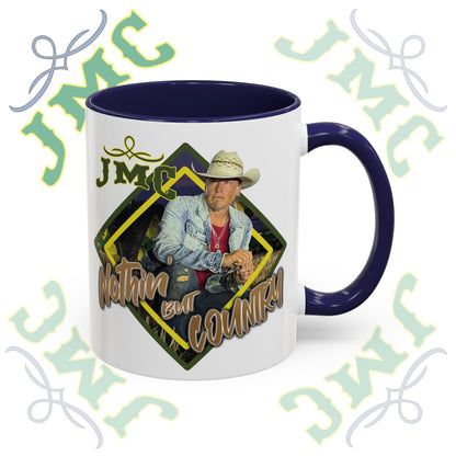 JMC - Nothin But Country - Rustic Cowboy Coffee Mug, Country Lifestyle, Great for Gifts, Western-Themed Decor, Perfect for Coffee Lovers, Home Barista