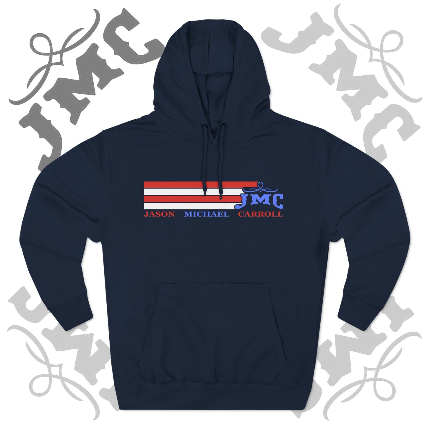 RETRO RWB JMC - Three-Panel Fleece Hoodie - Cozy Custom Apparel for Family, Gift for Him/Her, Casual Style, Personalized Hoodie, Graffiti Art Sweatshirt