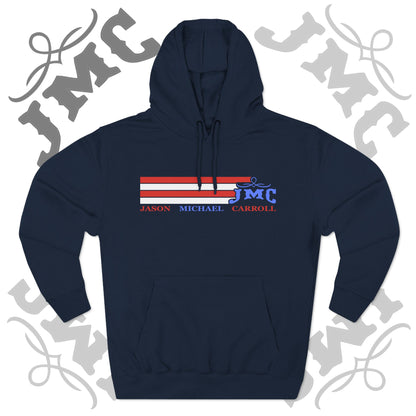RETRO RWB JMC - Three-Panel Fleece Hoodie - Cozy Custom Apparel for Family, Gift for Him/Her, Casual Style, Personalized Hoodie, Graffiti Art Sweatshirt