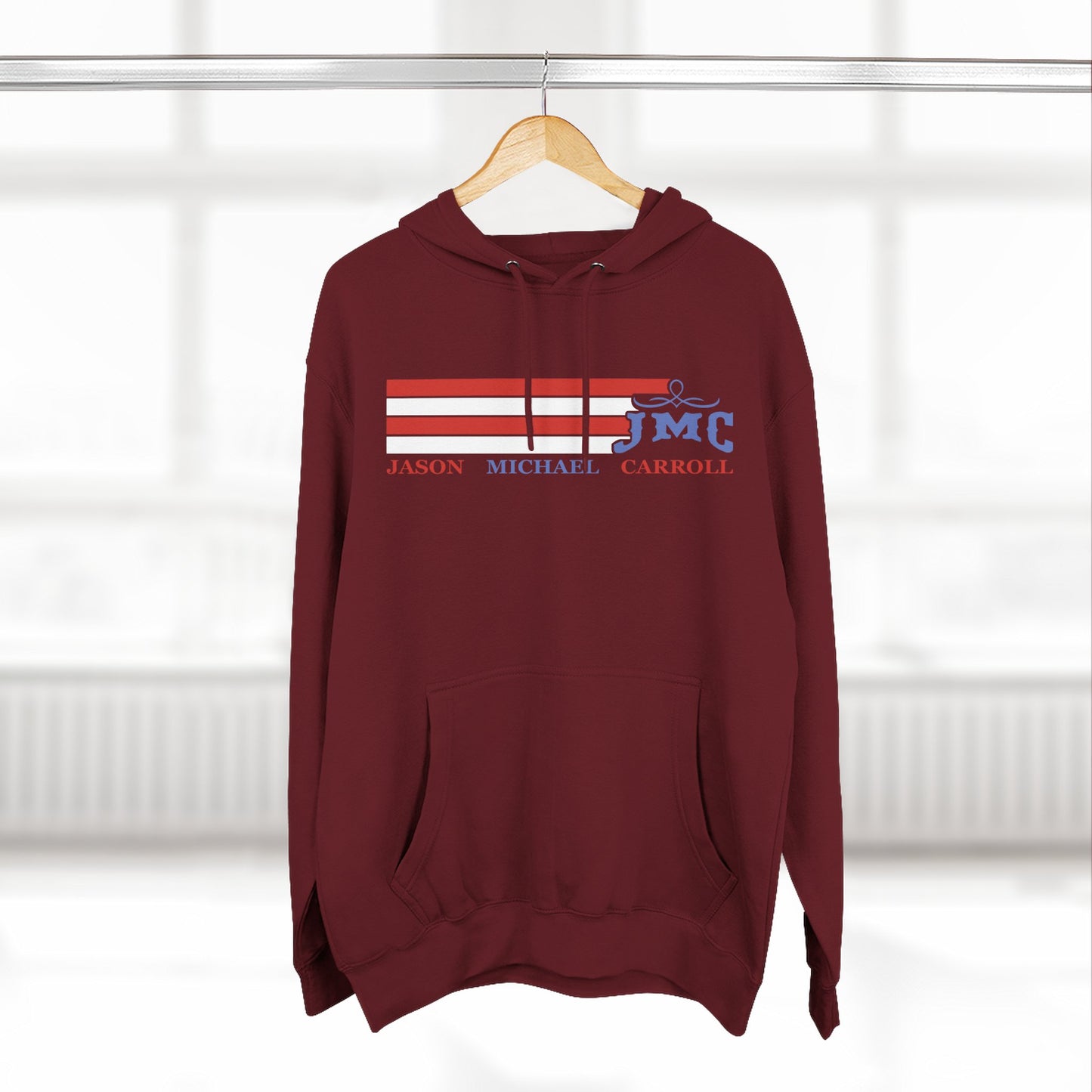 RETRO RWB JMC - Three-Panel Fleece Hoodie - Cozy Custom Apparel for Family, Gift for Him/Her, Casual Style, Personalized Hoodie, Graffiti Art Sweatshirt