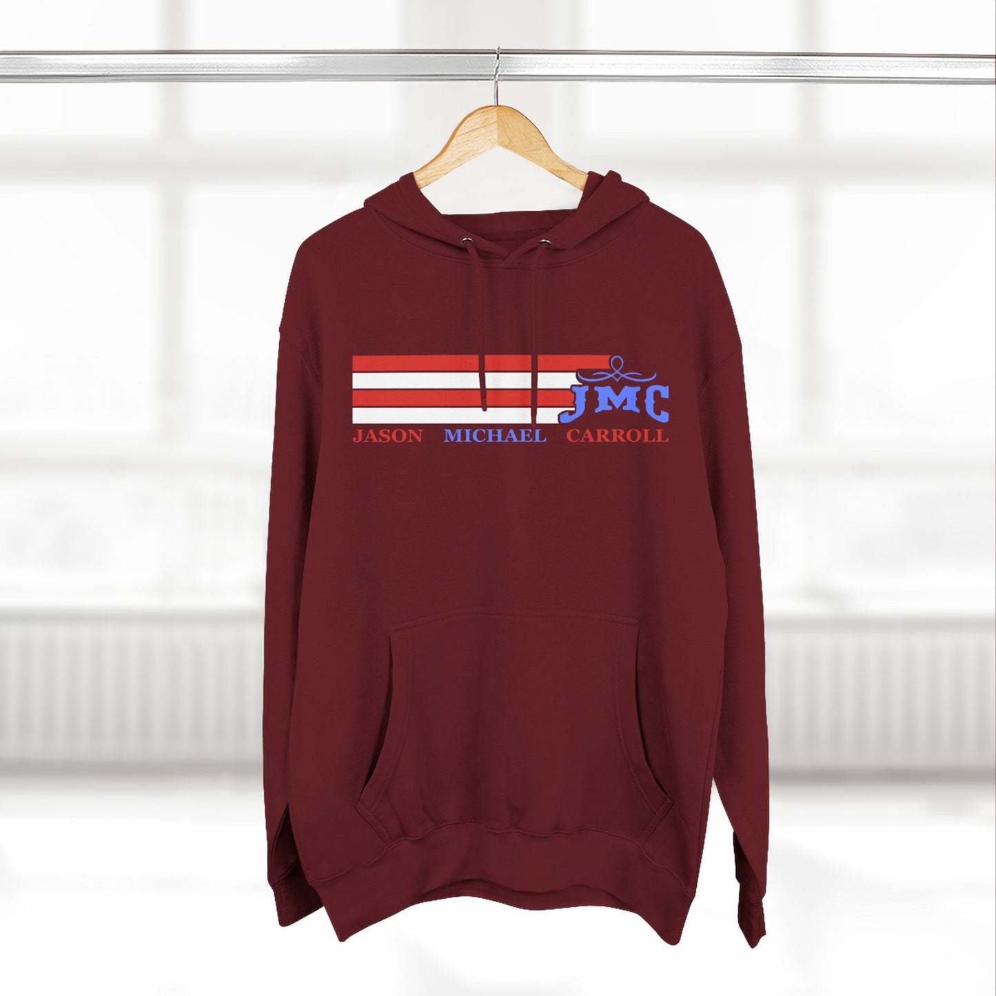 RETRO RWB JMC - Three-Panel Fleece Hoodie - Cozy Custom Apparel for Family, Gift for Him/Her, Casual Style, Personalized Hoodie, Graffiti Art Sweatshirt