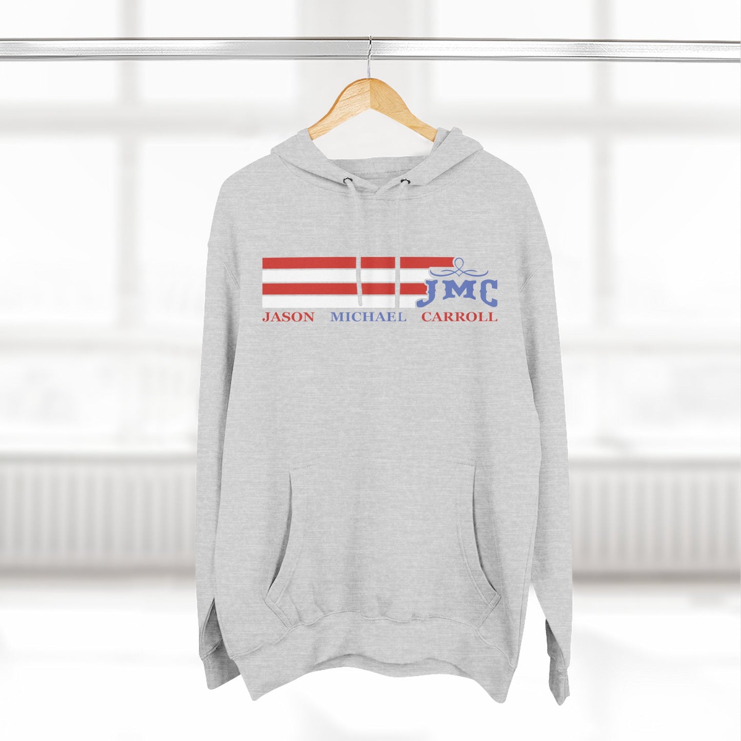 RETRO RWB JMC - Three-Panel Fleece Hoodie - Cozy Custom Apparel for Family, Gift for Him/Her, Casual Style, Personalized Hoodie, Graffiti Art Sweatshirt