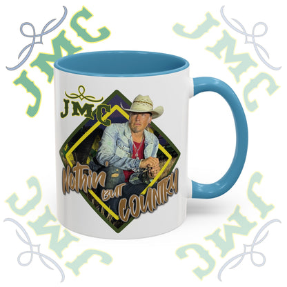 JMC - Nothin But Country - Rustic Cowboy Coffee Mug, Country Lifestyle, Great for Gifts, Western-Themed Decor, Perfect for Coffee Lovers, Home Barista