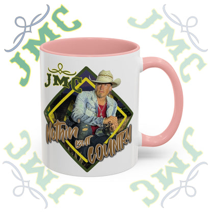 JMC - Nothin But Country - Rustic Cowboy Coffee Mug, Country Lifestyle, Great for Gifts, Western-Themed Decor, Perfect for Coffee Lovers, Home Barista