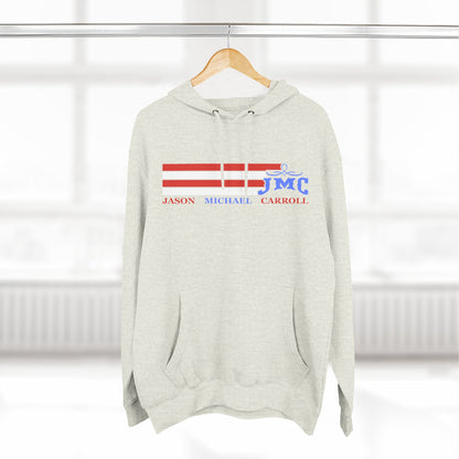 RETRO RWB JMC - Three-Panel Fleece Hoodie - Cozy Custom Apparel for Family, Gift for Him/Her, Casual Style, Personalized Hoodie, Graffiti Art Sweatshirt