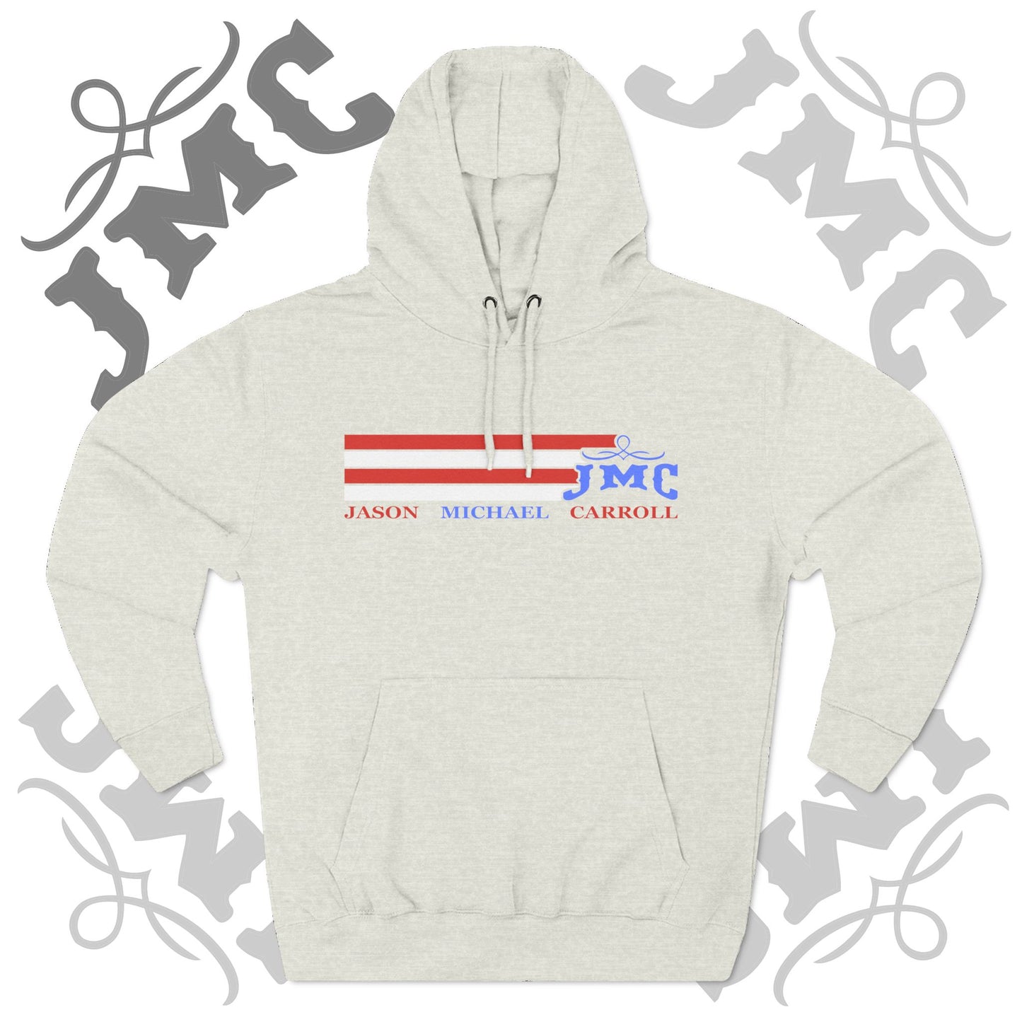 RETRO RWB JMC - Three-Panel Fleece Hoodie - Cozy Custom Apparel for Family, Gift for Him/Her, Casual Style, Personalized Hoodie, Graffiti Art Sweatshirt