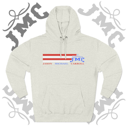 RETRO RWB JMC - Three-Panel Fleece Hoodie - Cozy Custom Apparel for Family, Gift for Him/Her, Casual Style, Personalized Hoodie, Graffiti Art Sweatshirt